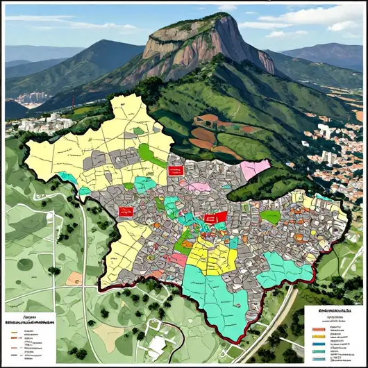 Mapa Geral dos Bairros da Serra